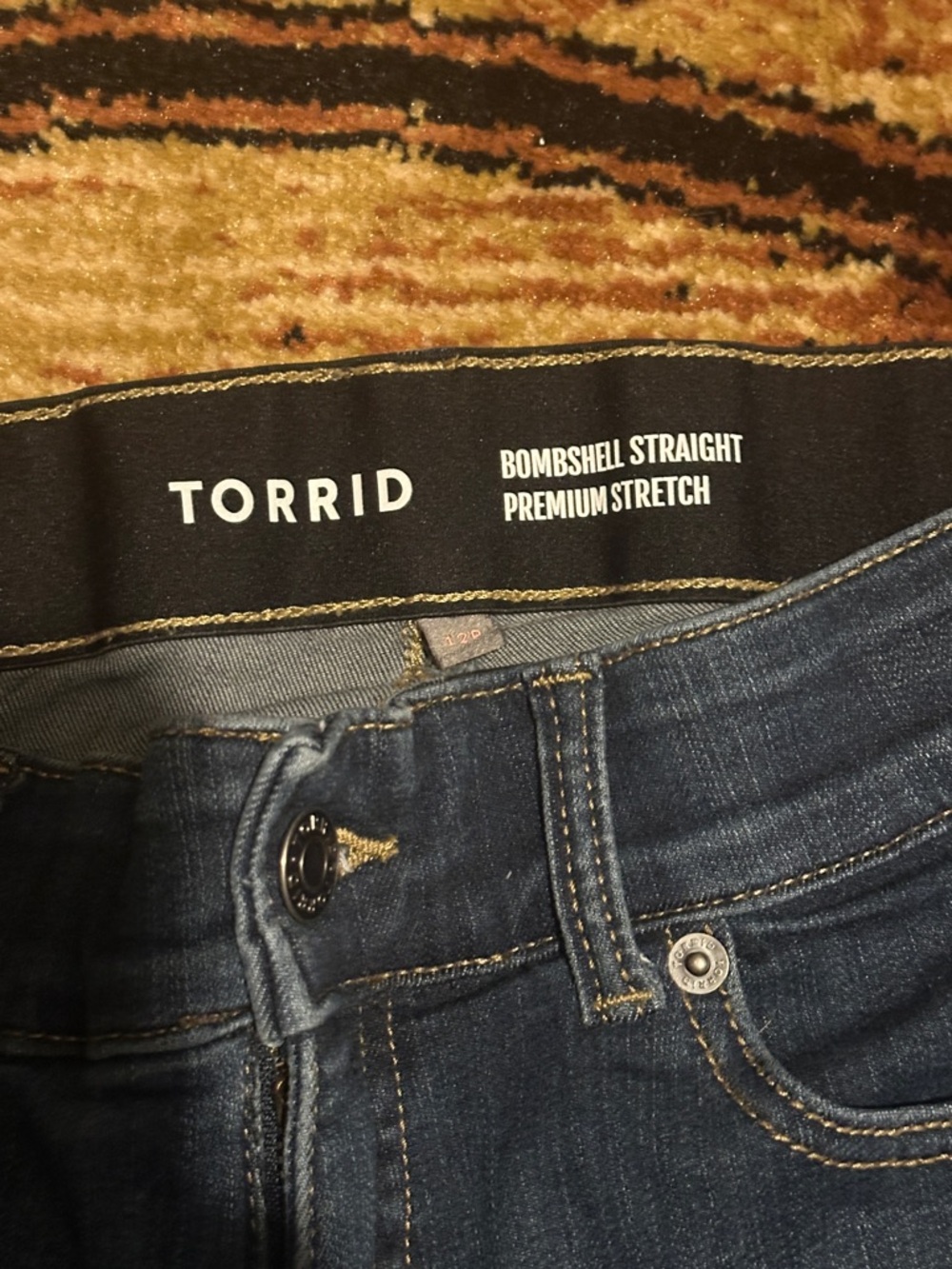 torrid Women's Dark Blue Boot-Cut Jeans - Picture 2 of 4